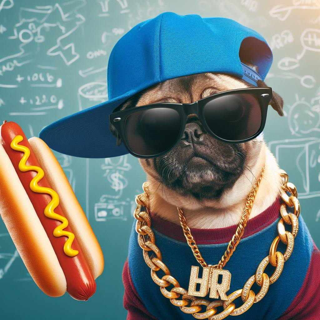 Pug from the hood where prompt missed my intention